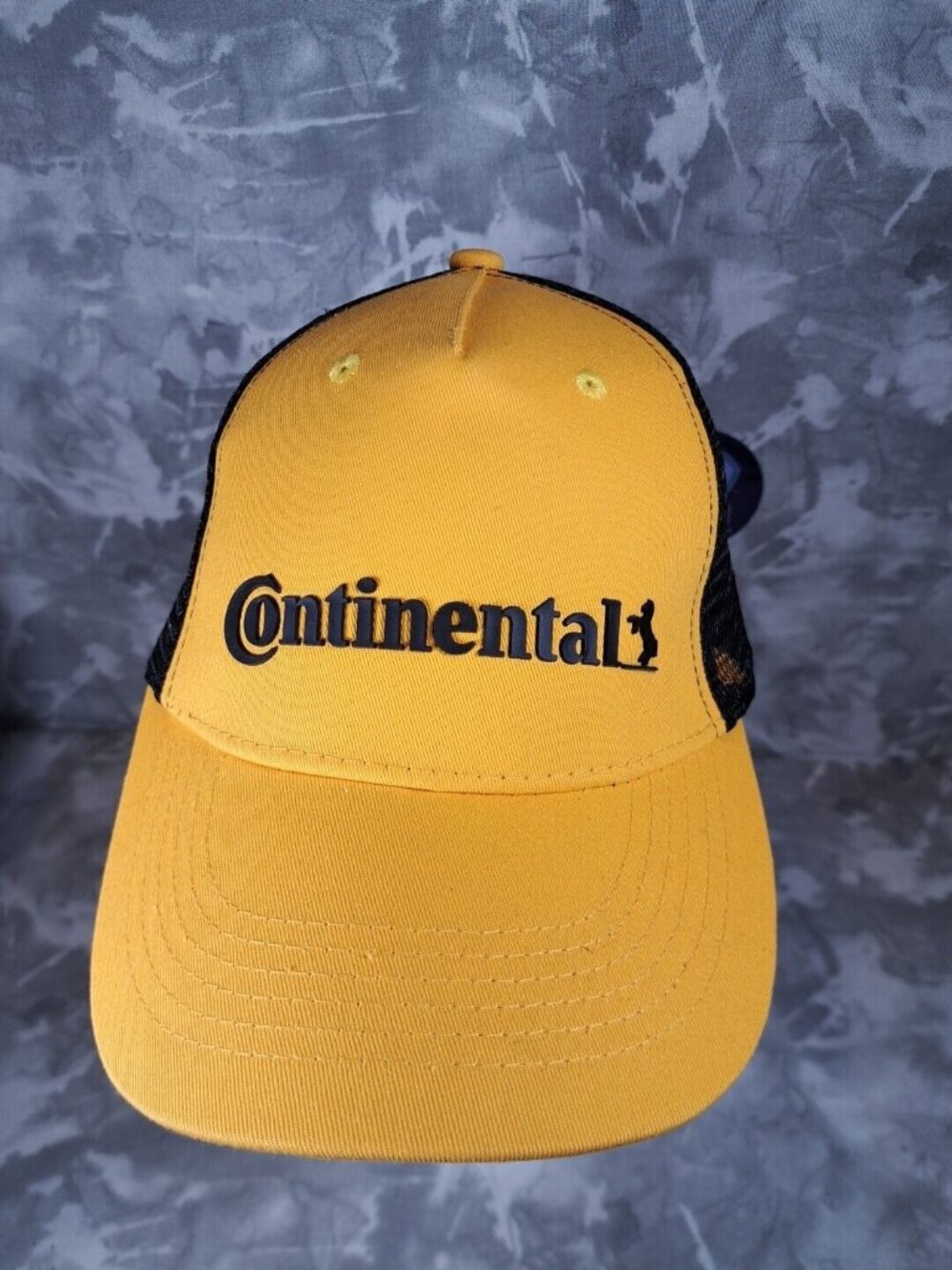 Continental Tire Cap Adjustable Strap Baseball Mesh Hat‎  Black Gold 3tree